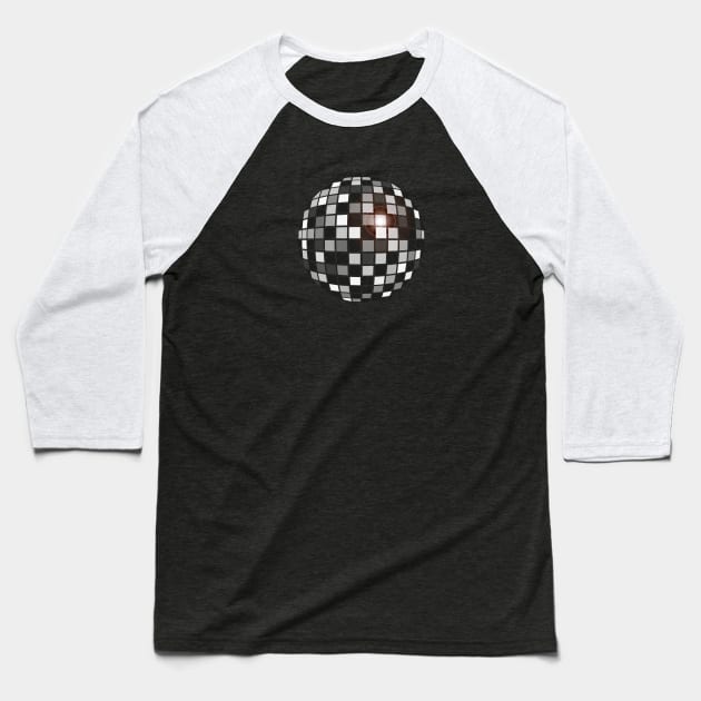 Disco Shades Of Grey Baseball T-Shirt by modernistdesign